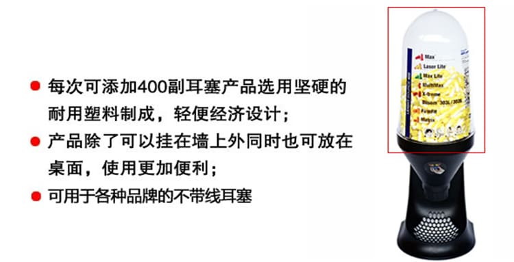 霍尼韦尔（Honeywell） 1013040 轻质耳塞分配器 